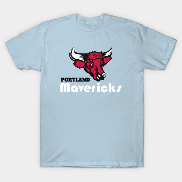 Defunct Portland Mavericks Independent Baseball 1977 T-Shirt by LocalZonly